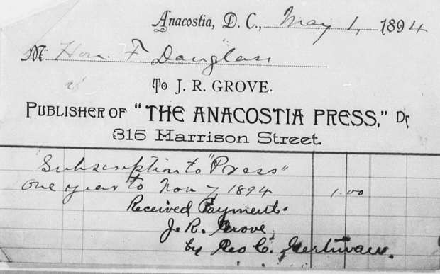 Frederick Douglass papers - Subscriptions _ image 29 _ The Anacostia Press